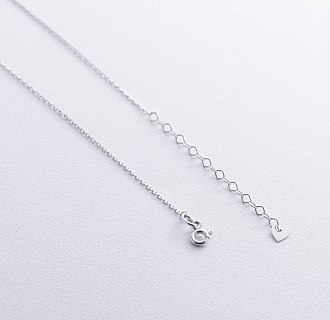 Колье с пластиной для гравировки (белое золото) кол02478 №3