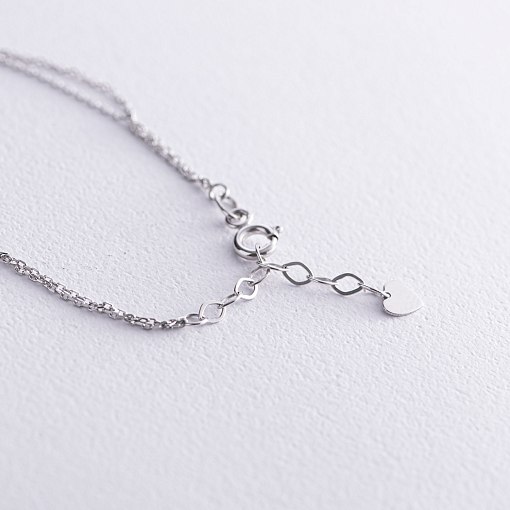 Браслет "Бесконечность" в белом золоте б05102 3