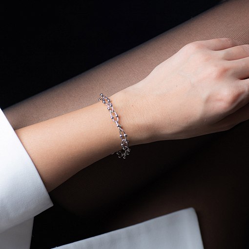 Браслет "Фантазия" в белом золоте б04634 4