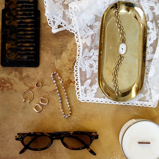 Золотой браслет "Кубики - шарики" б05104 7