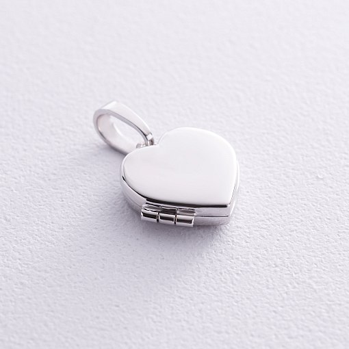 Золотой кулон для фотографии "Сердце" п01776