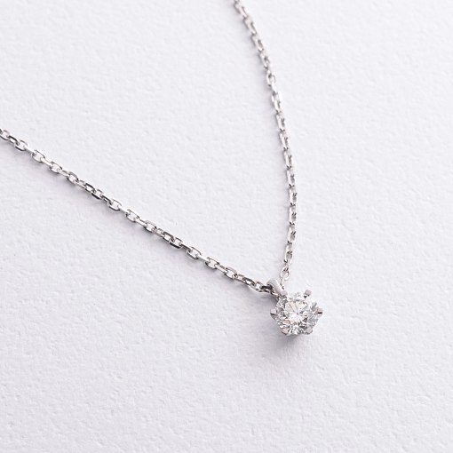 Золоте кольє з діамантами 743091121 2