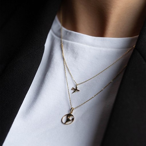 Кольє в жовтому золоті 