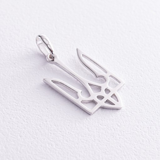 Золотая подвеска "Герб Украины - Тризуб" п03689 3