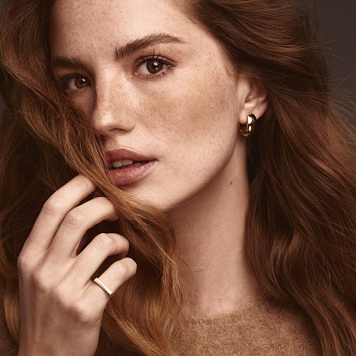 Каблучка в жовтому золоті (можливе гравіювання) к07600 9