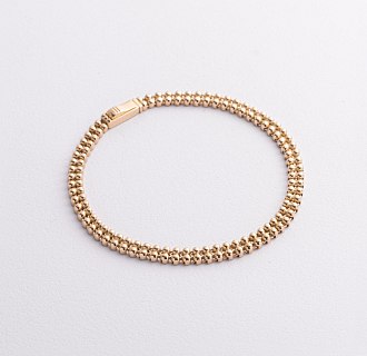 Браслет "Шарики" в желтом золоте б05759