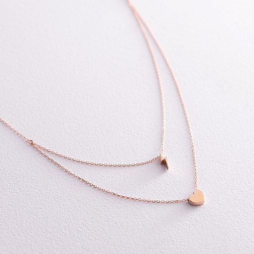 Подвійне золоте кольє 