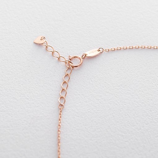 Кольє Монеточка в червоному золоті (можливе гравіювання) кол01479 8