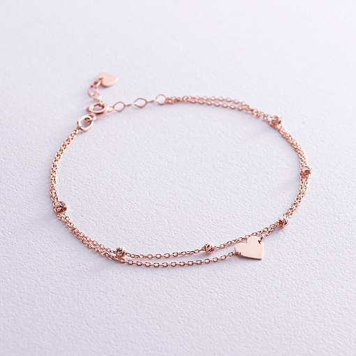 Подвійний золотий браслет 