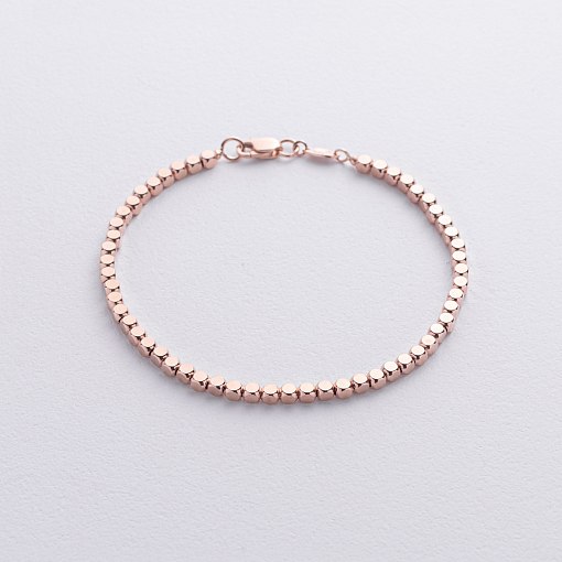 Браслет "Кубики" (красное золото) mini б05464