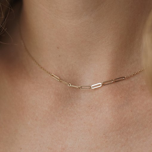 Кольє - ланцюжок в жовтому золоті кол02382 4