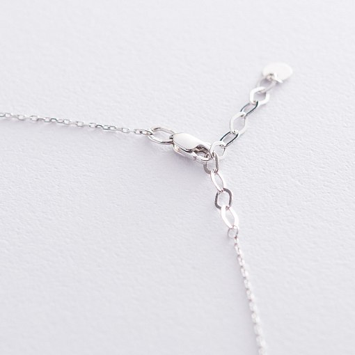 Кольє в білому золоті (фіаніти) кол01635 3