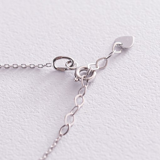 Браслет "Влюбленное сердце" в белом золоте б04469 10