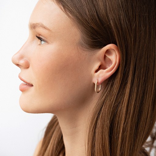 Серьги "Alisia" в красном золоте с09216 6