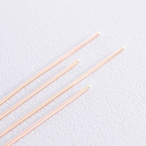 Серьги - протяжки в красном золоте с07908 3