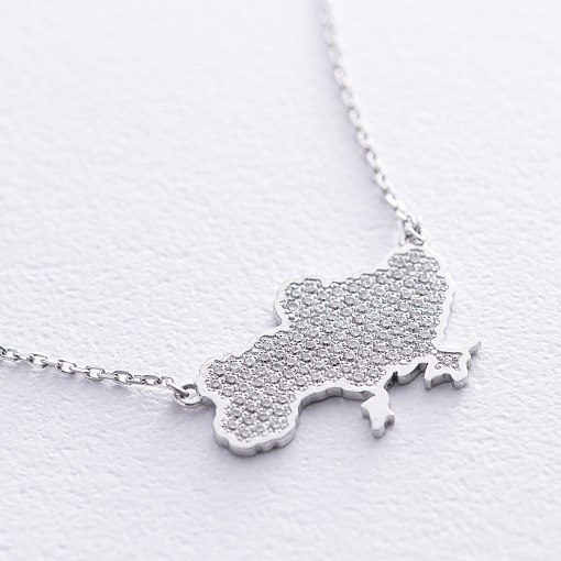 Золотое колье "Украина" с бриллиантами 125431121 6