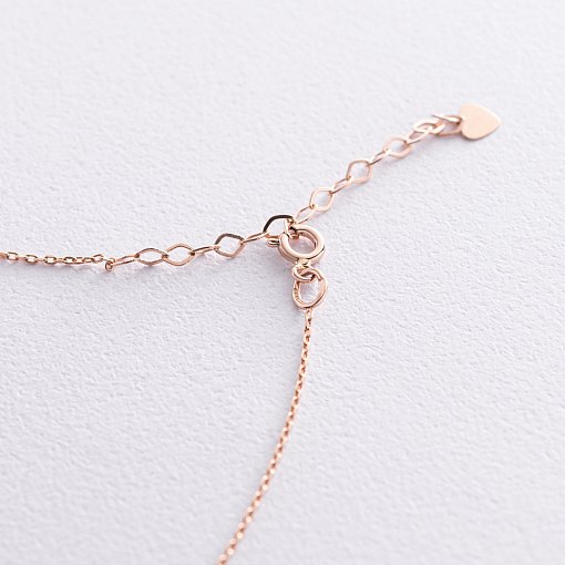 Колье "Кружочки" в красном золоте кол01838 4