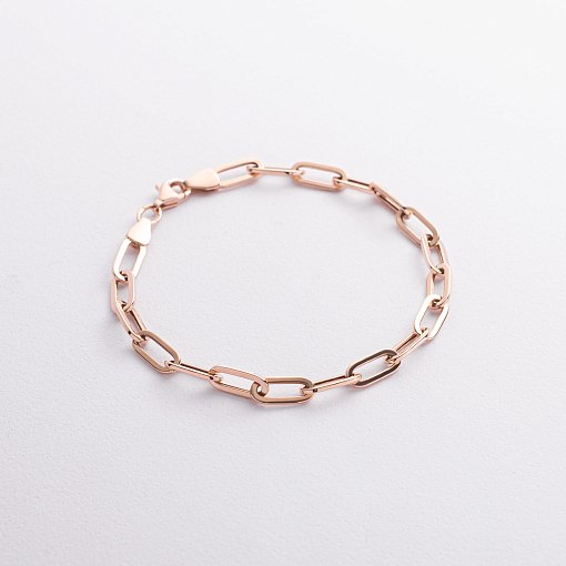 Браслет "Цепочка" в красном золоте б05640