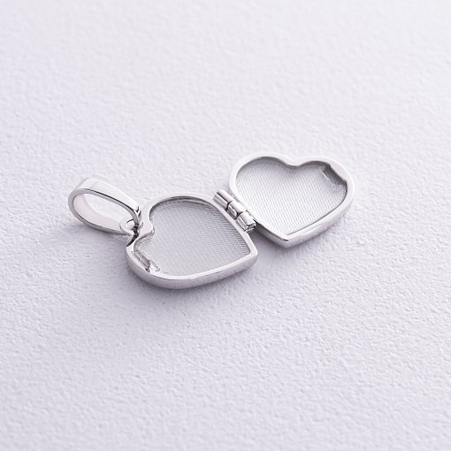 Золотой кулон для фотографии "Сердце" п01776 2