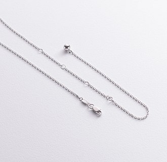 Колье 2 в 1 "Шарики" в белом золоте кол05919 №6