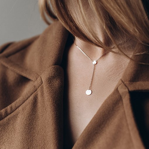 Кольє Монеточка в червоному золоті (можливе гравіювання) кол01479 7