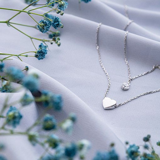 Золоте подвійне кольє 