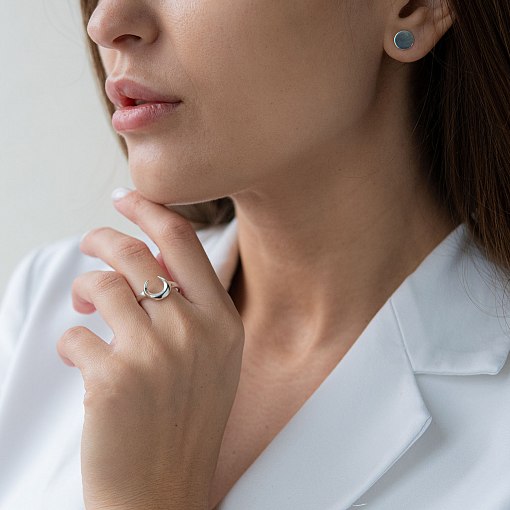 Серебряное кольцо "Лунница" 112566 4