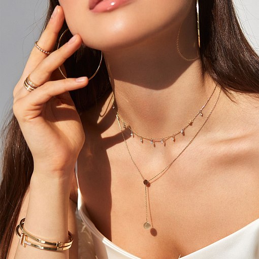 Золотое колье Дуальность кол01407 9