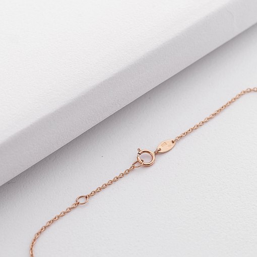 Золотой браслет Звездопад на ногу б03684 2