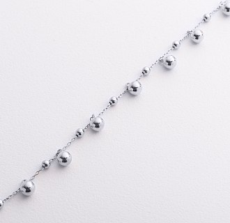 Браслет "Шарики" в белом золоте б05762 №2