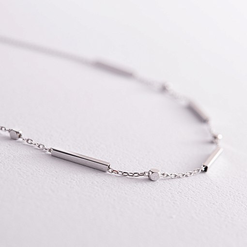 Кольє - ланцюжок у білому золоті кол02259 3