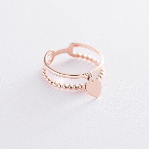 Золотое кольцо "Сердце" к05522 4