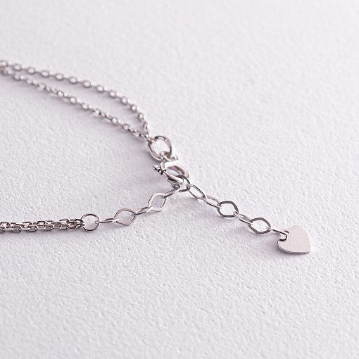 Двойной золотой браслет "Сердечко" б05090 5