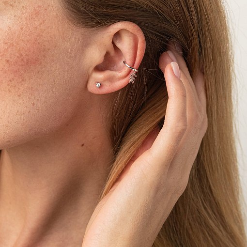 Каффа "Веточка" в белом золоте с08047 3