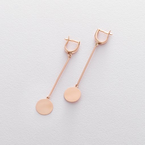 Золотые серьги Гармония с06354