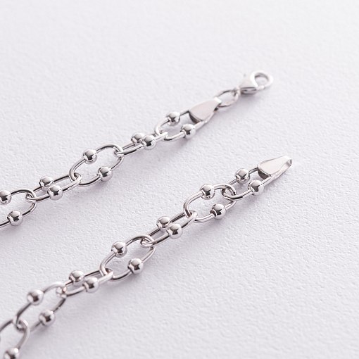 Колье "Фантазия" в белом золоте кол01912 3