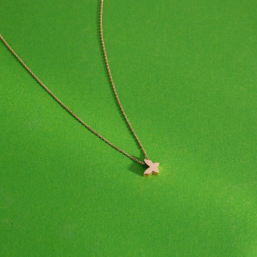 Золотое колье Бабочка кол01544 3