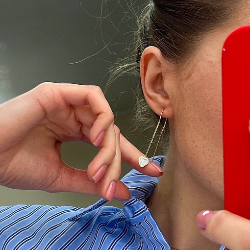 Золоті сережки - протяжки 