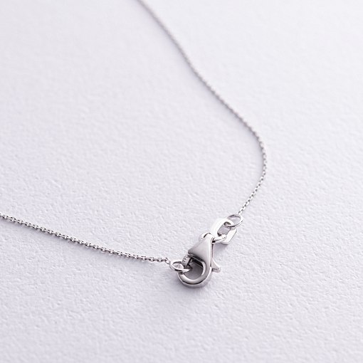 Золоте кольє з одним каменем (діамант) колб0105z 7