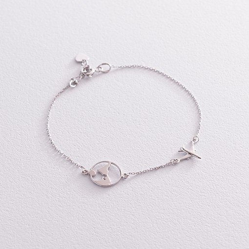 Браслет в білому золоті 