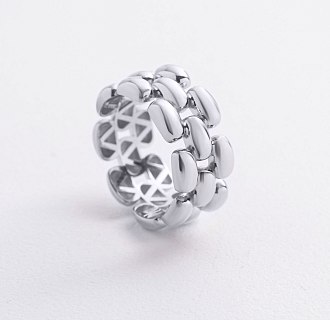 Кольцо "Charlie" в белом золоте к08382 №4