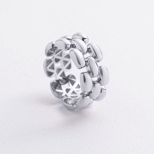 Кольцо "Charlie" в белом золоте к08382 7