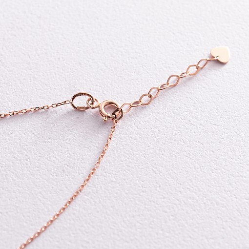 Колье "Шарик" в красном золоте кол02124 3