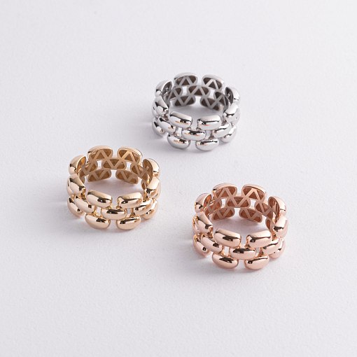 Кольцо "Charlie" в белом золоте к08382 3