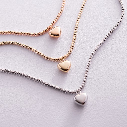 Золотий браслет Освідчення в червоному золоті б03106 3