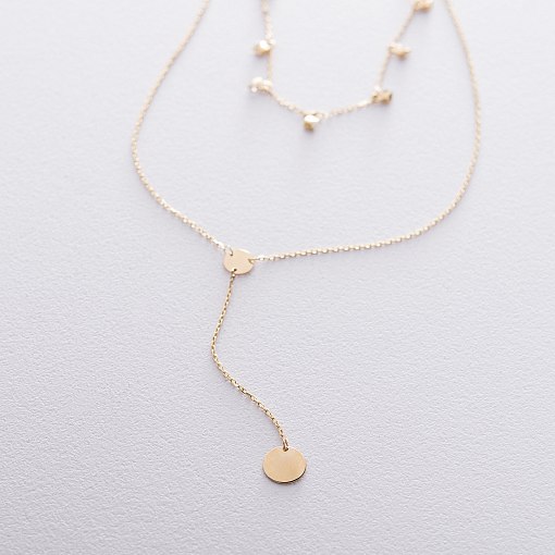 Золотое колье Дуальность кол01407 4