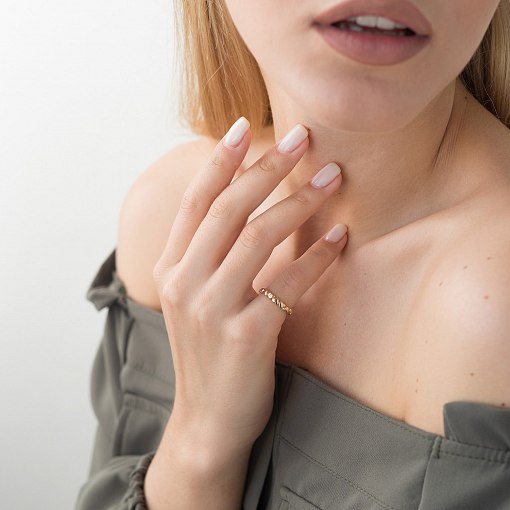 Каблучка Любовні історії в червоному золоті к05291 5