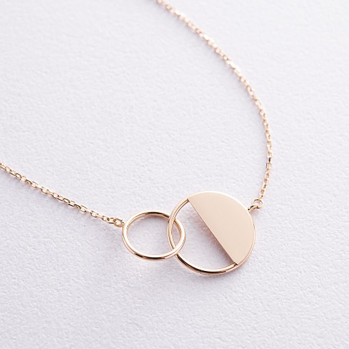 Золотой браслет "Переплетение" б04374 7