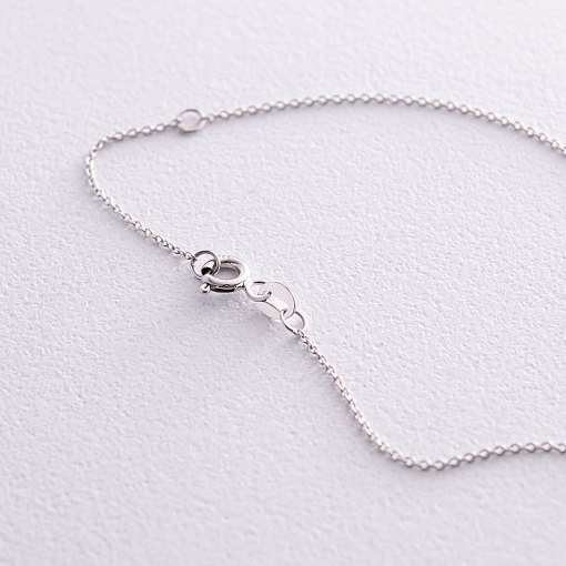 Золоте кольє з чорним діамантом колб0098y 5