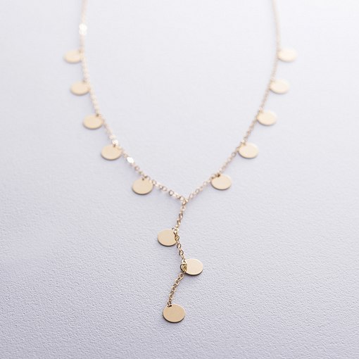 Кольє Монетки з жовтого золота кол01553 2